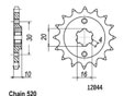 Front sprocket Esjot