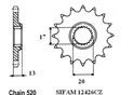 Front sprocket TT Esjot