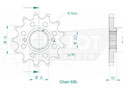 Front sprocket TT Esjot Lightweight