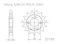 Front sprocket Esjot