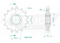 Front sprocket Esjot Lightweight