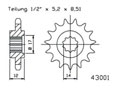 Front sprocket Esjot