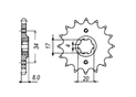 Front sprocket Honda Chain 520