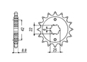 Front sprocket Honda Chain 520