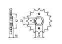 Front sprocket Honda Chain 530