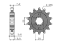 Front sprocket Honda Chain 525