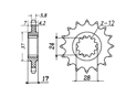 Front sprocket Honda Chain 520