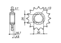 Front sprocket Honda Chain 520