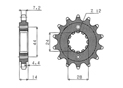 Front sprocket Honda Chain 525