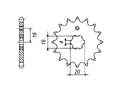 Front sprocket Yamaha Chain 420