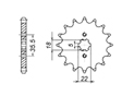 Front sprocket Yamaha Chain 428