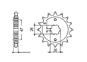 Front sprocket Yamaha Chain 630