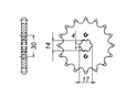 Front sprocket Kawasaki Suzuki Chain 420