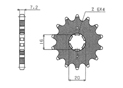 Front sprocket Kawasaki Chain 428