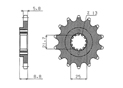 Front sprocket Kawasaki Suzuki Chain 520