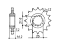 Front sprocket Kawasaki Chain 525