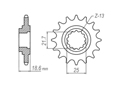 Front sprocket Kawasaki Chain 520