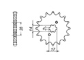 Front sprocket Cagiva Derbi Chain 420