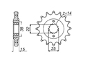 Front sprocket Ducati Chain 520