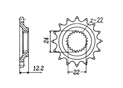 Front sprocket Aprilia Chain 520