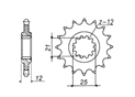 Front sprocket Husaberg Chain 520