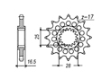 Front sprocket KTM Chain 525