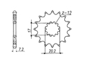 Front sprocket Yamaha Chain 428